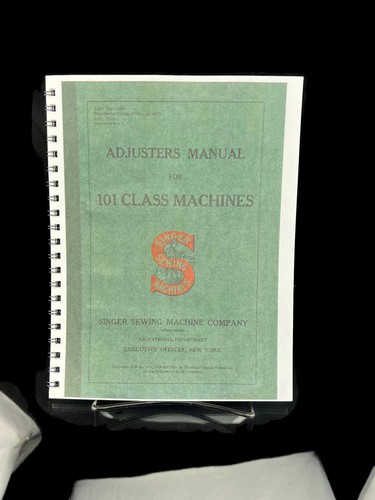Singer adjusters manual for - singer,